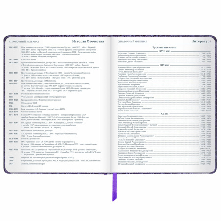 Дневник 1-11 класс 48 л., кожзам (твердая с поролоном), нашивка, BRAUBERG "CROCODILE", фиолетовый, 106211 - Дневники универсальные