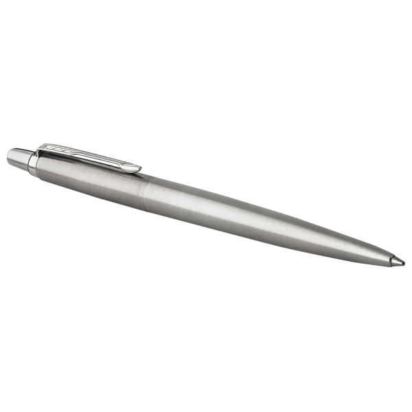 Ручка гелевая PARKER "Jotter Stainless Steel CT", корпус серебристый, детали из нержавеющей стали, черная, 2020646 - Ручки гелевые подарочные