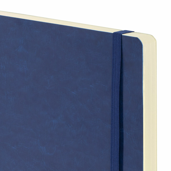 Ежедневник недатированный БОЛЬШОЙ ФОРМАТ 210х297 мм А4, BRAUBERG "Metropolis Ultra", 160 л., синий,113283 - Ежедневники с покрытием "под кожу и ткань"