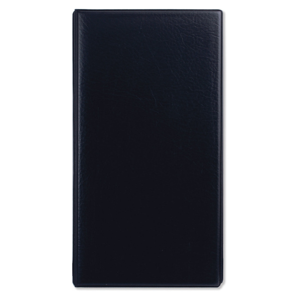 Визитница на 4-х кольцах BRAUBERG, четырехрядная, на 160 визиток, черная, 231825 - Визитницы настольные