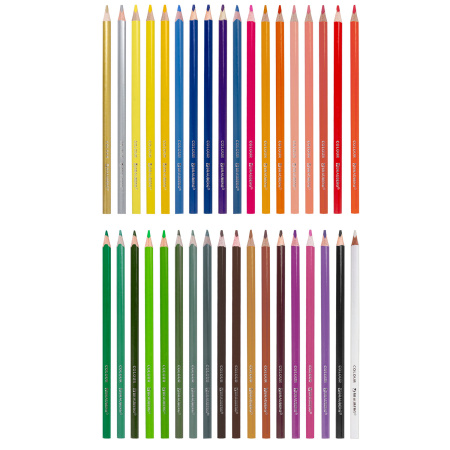 Карандаши цветные BRAUBERG PREMIUM, 36 цветов, трехгранные, грифель мягкий 3,3 мм, 181654 - Карандаши цветные