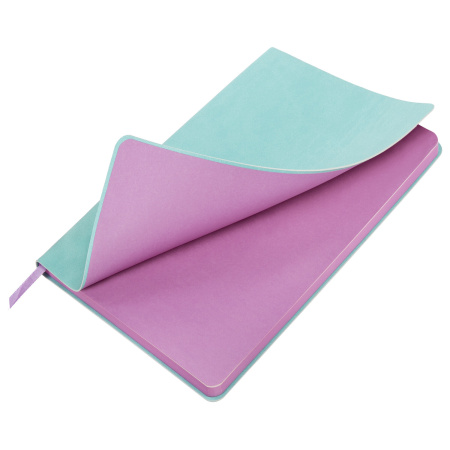 Блокнот-скетчбук А5 (148x218 мм), BRAUBERG "Metropolis Mix", под кожу, 80 л., без линовки, мятный, 113319 - Бизнес-блокноты и бизнес-тетради