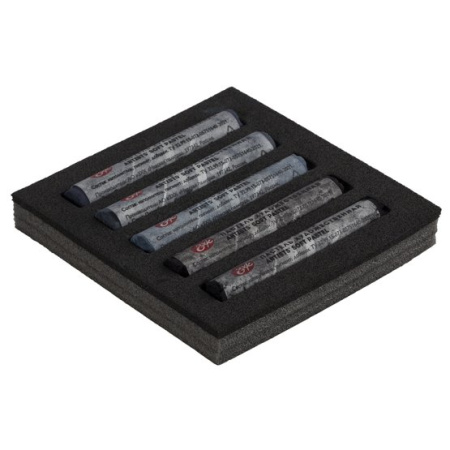 Набор художественной пастели "Мастер-Класс" 5 цветов "Серые оттенки" - Пастель художественная в наборах