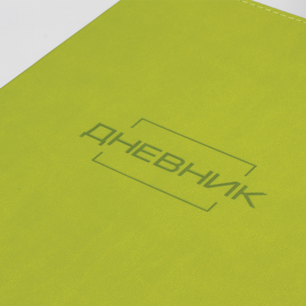 Дневник 1-11 класс 48 л., кожзам (гибкая), термотиснение, BRAUBERG "LATTE", зеленый, 105436 - Дневники универсальные