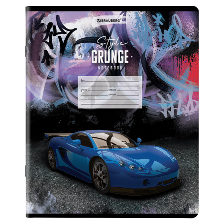 Тетради 18 л. КОМПЛЕКТ 10 шт. BRAUBERG, клетка, обложка картон, DRIVE, 106669 - Тетради 12-24 листов