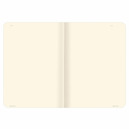 Тетрадь-скетчбук 40 л. обложка SoftTouch, бежевая бумага 70 г/м2, сшивка, А5 (147х210 мм), CHARM, BRAUBERG, 403804 - Тетради 40-48 листов