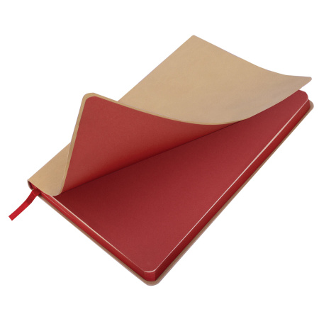 Блокнот А5 (148x218 мм), BRAUBERG "Metropolis Mix", под кожу, 80 л., в точку, бежевый, 113317 - Бизнес-блокноты и бизнес-тетради