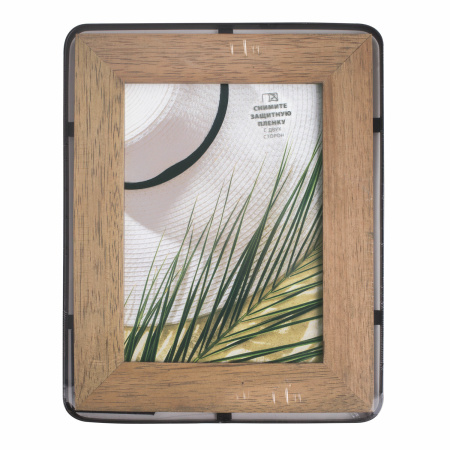 Рамка из мангового дерева BRAUBERG LOFT IRONWOOD, фото 13х18 см, акриловый экран, 19х24 см, 391287 - Рамки для дипломов, сертификатов, грамот, фотографий