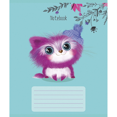 Тетрадь 12 л., ПЗБМ, клетка, фольга, "Шмяк!" (5 видов), 017996 - Тетради 12-24 листов