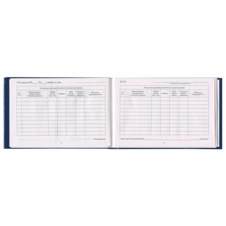 Бланк документа "Зачетная книжка для ВУЗа", 101х138 мм, STAFF, 129141 - Бланки документов