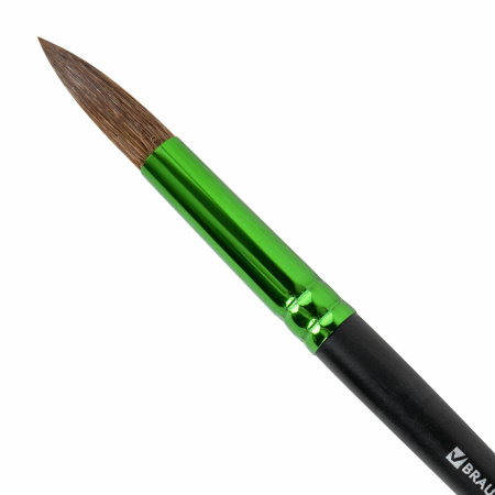 Кисть из ворса пони № 10, BRAUBERG PREMIUM, 200989 - Кисти для рисования