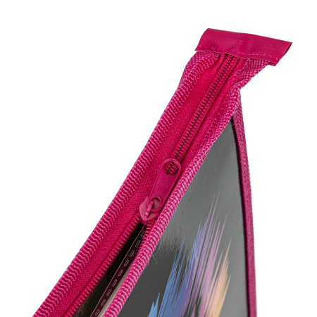 Папка для тетрадей ЮНЛАНДИЯ А4, 1 отделение, картон/пластик, конгрев, на молнии, "Neon Zebra", 271444 - Папки для тетрадей и уроков труда