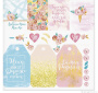 Набор бумаги для скрапбукинга "Весенние грёзы", 12 листов, размер 30,5*30,5 см, плотность 180 г/м - Наборы бумаги