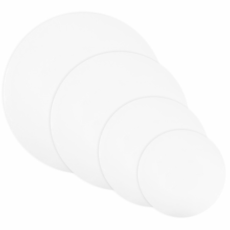 Холсты на подрамнике 4 шт., круглые 20, 30, 40, 50 см, грунтованные, 380 г/м2, 100% хлопок, BRAUBERG ART, 192331 - Холсты