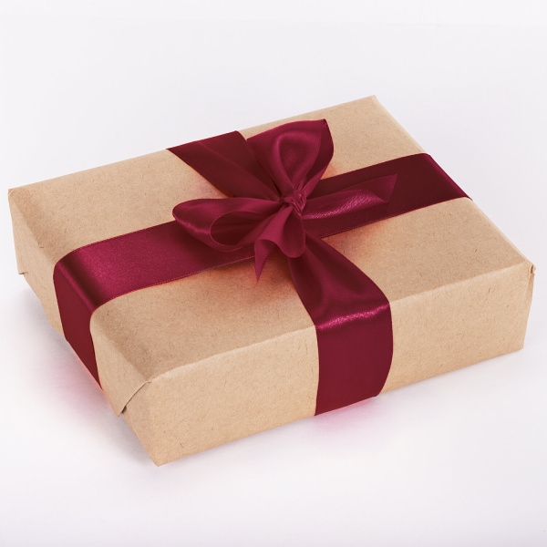 Лента атласная ширина 38 мм, длина 23 м, бордовая, BRAUBERG, 591515 - Ленты для декора, рукоделия и упаковки подарков