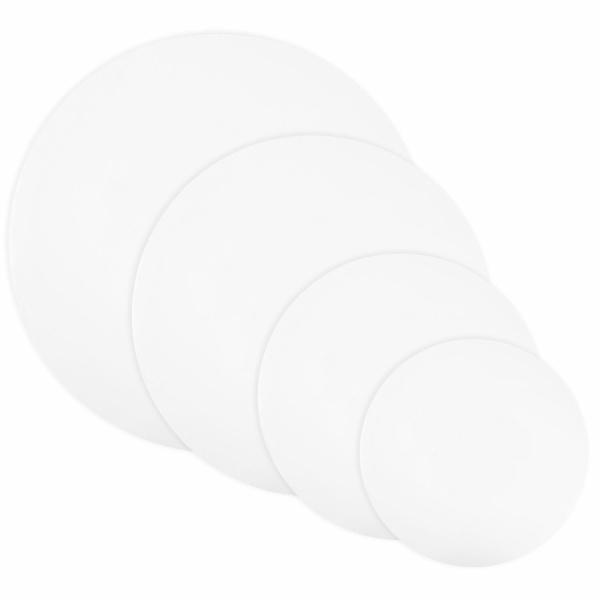 Холсты на подрамнике 4 шт., круглые 20, 30, 40, 50 см, грунтованные, 380 г/м2, 100% хлопок, BRAUBERG ART, 192331 - Холсты