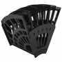 Лоток для бумаг веерный STAFF 7-ми секционный, 6 отделений, сетчатый, черный, 237023 - Лотки и подставки секционные