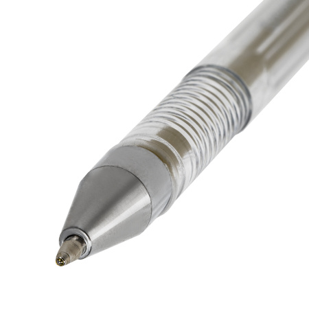 Ручка гелевая ЗОЛОТИСТАЯ BRAUBERG "EXTRA GOLD", корпус прозрачный, 0,5 мм, линия 0,35 мм, 143914 - Ручки гелевые неавтоматические