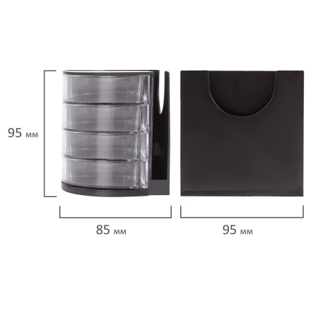 Канцелярский набор STAFF "Веер", 13 предметов, в форме веера, невращающаяся конструкция, 230744 - Наборы офисные пластиковые с наполнением