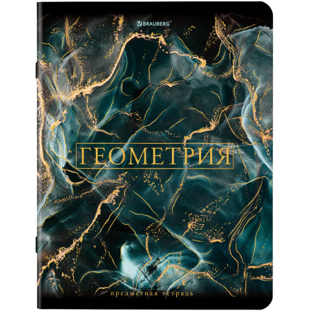 Тетради предметные, КОМПЛЕКТ 12 ПРЕДМЕТОВ, "MARBLE", 48 л., SoftTouch, фольга, BRAUBERG, 404326 - Тетради предметные