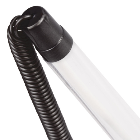 Ручка шариковая настольная BRAUBERG "Стенд-Пен", СИНЯЯ, пружинка, корпус черный, линия письма 0,5 мм, 141351 - Ручки шариковые на подставке