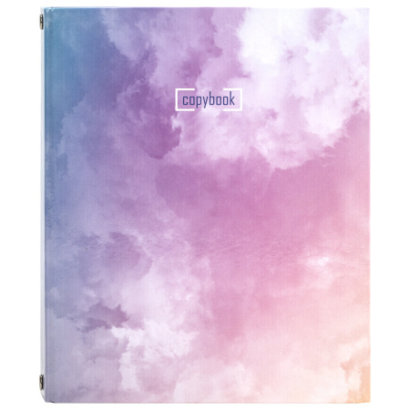 Тетрадь на кольцах А5 (175х215 мм), 240 листов, твердый картон, клетка, BRAUBERG, Cloud, 404094 - Тетради на кольцах и сменные блоки к ним