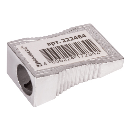 Точилка BRAUBERG "Style", металлическая клиновидная, в картонной коробке, 222484 - Точилки ручные