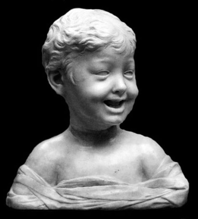 Бюст смеющийся мальчик 29.5*17*33 (10-129)