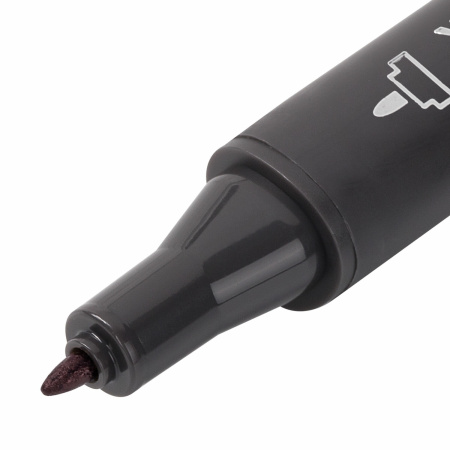 Маркер для скетчинга двусторонний 1 мм - 6 мм BRAUBERG ART CLASSIC, ВИШНЕВЫЙ (R427), 151870 - Скетчмаркеры поштучно