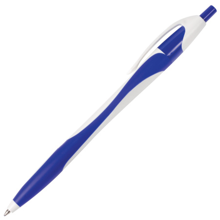 Ручка шариковая автоматическая BRAUBERG "Caribbean", СИНЯЯ, корпус ассорти, узел 0,7 мм, линия письма 0,35 мм, 141159 - Ручки шариковые автоматические