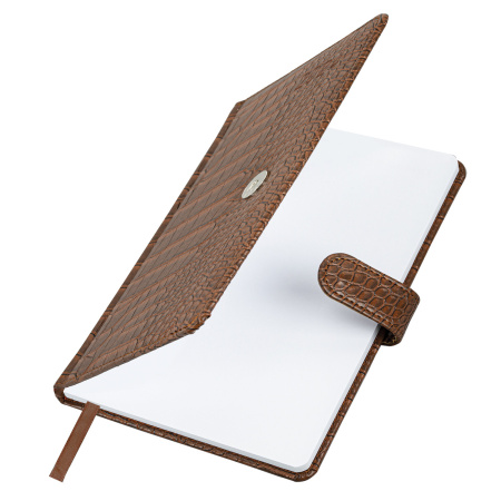 Еженедельник датированный 2024 А5 145х215 мм BRAUBERG "Party", под кожу, коричневый, 115030 - Еженедельники