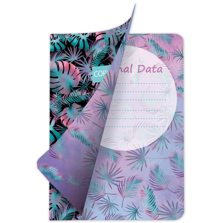 Тетрадь 60 л. в клетку обложка SoftTouch, бежевая бумага 70 г/м2, сшивка, В5 (179х250 мм), ЛИСТЬЯ, BRAUBERG, 403812 - Тетради более 60 листов