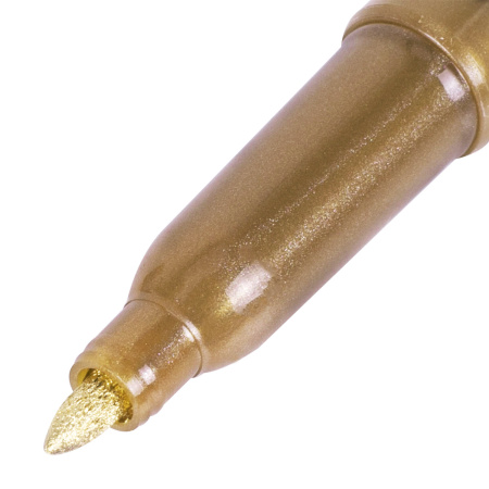Маркер для декорирования и рисования ЗОЛОТИСТЫЙ BRAUBERG ART METALLIC, линия письма 1-3 мм, 152438 - Маркеры для хобби