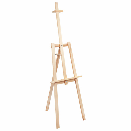 Мольберт напольный из липы "Лира", 67х162х48 см, высота холста до 100 см, BRAUBERG ART DEBUT, 192337 - Мольберты