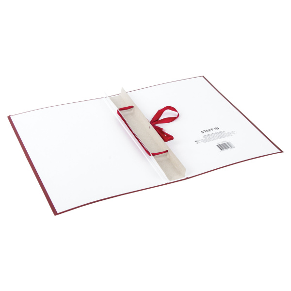 Папка-обложка для дипломного проекта STAFF, А4, 215х305 мм, фольга, 3 отверстия под дырокол, шнур, бордовая, 127209 - Папки для курсовых и дипломов