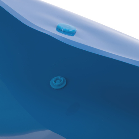 Папка-конверт с кнопкой BRAUBERG, А4, до 100 листов, непрозрачная, синяя, СВЕРХПРОЧНАЯ 0,2 мм, 221362 - Папки-конверты с кнопкой