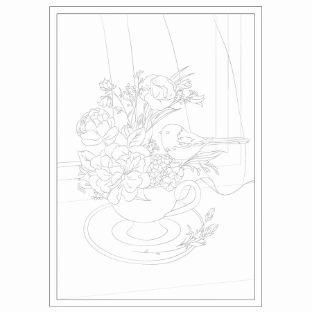 Папка для акварели С ЭСКИЗОМ (ЭСКИЗЫ-РАСКРАСКИ), А3, 10 л., 200 г/м2, 297х420 мм, BRAUBERG, 110065 - Альбомы и бумага для акварели и масла