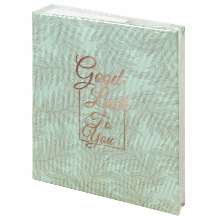 Фотоальбом BRAUBERG "Папоротник" на 200 фото 10х15 см, твердая обложка, термосварка, 391171 - Фотоальбомы