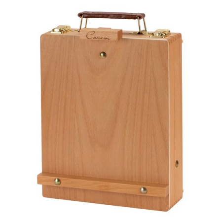 Этюдник настольный Сонет с ящиком для кистей и красок бук, 32 x 24,5 x 7 (62) см - Этюдники