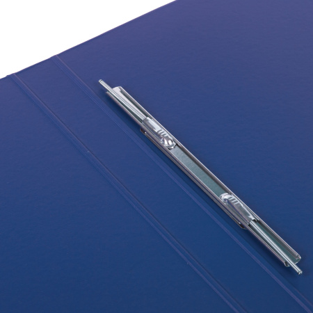 Папка с металлическим пружинным скоросшивателем BRAUBERG, картон/ПВХ, 35 мм, синяя, до 290 листов, 223187 - Папки с пружинным и пластиковым скоросшивателем