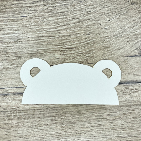 Заготовка для тиснения "Мишка" толщина 1,5 мм, 15*6,7 см