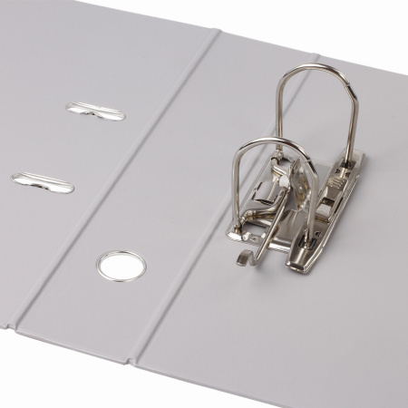 Папка-регистратор BRAUBERG с двухсторонним покрытием из ПВХ, 70 мм, серая, 222656 - Папки-регистраторы с арочным механизмом