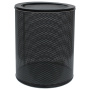 Корзина металлическая для мусора ТИТАН, 16 литров, перфорированная, черная, оцинкованная сталь, 415 - Корзины для бумаг