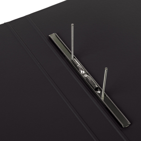 Папка с металлическим пружинным скоросшивателем BRAUBERG, картон/ПВХ, 35 мм, черная, до 290 листов, 228337 - Папки с пружинным и пластиковым скоросшивателем