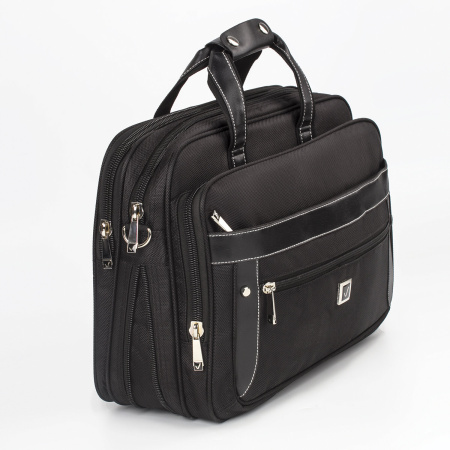 Сумка-портфель BRAUBERG с отделением для ноутбука 15-16", "Carbon", 2 отделения, графит, 41х31х13 см, 240509 - Сумки деловые с отделением для ноутбука и планшета