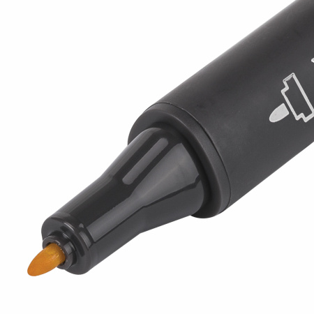 Маркер для скетчинга двусторонний 1 мм - 6 мм BRAUBERG ART CLASSIC, ЯРКО-ЖЕЛТЫЙ (Y107), 151774 - Скетчмаркеры поштучно