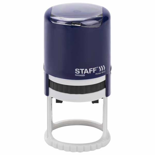 Печать самонаборная STAFF, 2 круга, оттиск D=40, "Printer 8020", КАССА В КОМПЛЕКТЕ, 237439 - Печати круглые самонаборные