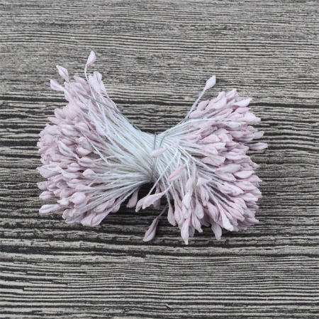 Двойные тычинки 5 мм, цвет светло-сиреневый, 50 шт