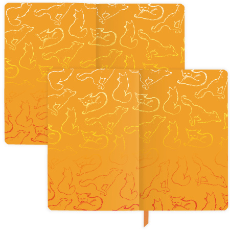 Ежедневник недатированный А5 (138х213 мм), BRAUBERG VISTA, под кожу, гибкий, 136 л., "Fox king", 112023 - Ежедневники с покрытием "под кожу и ткань"