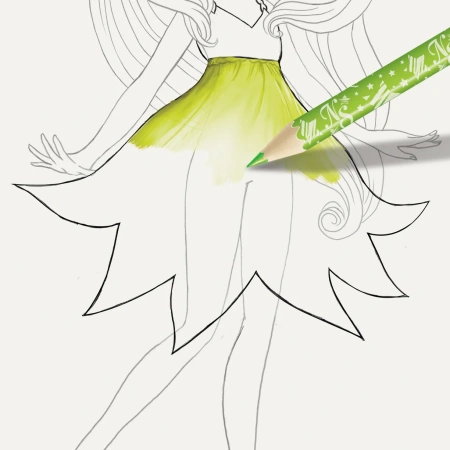 Серия Petulia: Набор для раскрашивания для девочек "Персиковый скетчбук" - Наборы для рисования